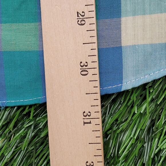 Vintage 80s LEE Western Hippie Shirt S/M 20x30 Plaid Snap USA - Picture 6 of 10